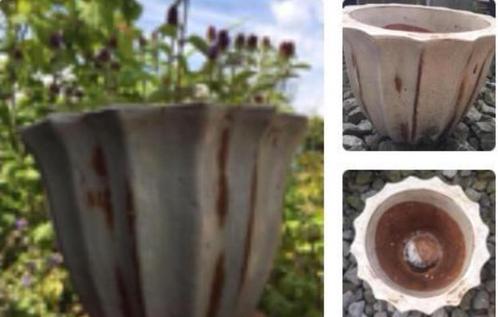 Grote unieke oude terracotta jaren’50 bloempotten 38cm, Tuin en Terras, Bloempotten, Zo goed als nieuw, Terracotta, Binnen, Balkon