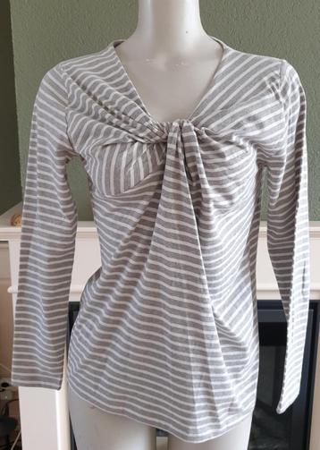 Susskind grijs witte gestreepte top shirt M 38 40 Gratis Ver beschikbaar voor biedingen
