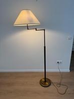 Klassieke staande schemerlamp, mooie kleurcombi ecru/koper, Huis en Inrichting, Lampen | Vloerlampen, Ophalen, Gebruikt, Klassiek