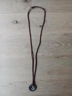 Te koop: Lange ketting met hanger, Ophalen, Bruin, Zo goed als nieuw, Overige materialen