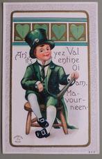 Valentijn 9 - jongen op stoel - Relief - 1914, Ophalen of Verzenden, Voor 1920, Gelopen, Kinderen