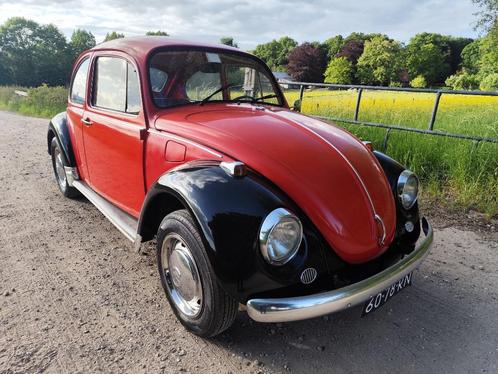 Volkswagen kever 1200 1971 Zwart/rood, Auto's, Volkswagen, Bedrijf, Beetle (Kever), Benzine, Hatchback, Handgeschakeld, Origineel Nederlands