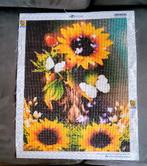Diamond painting Zonnebloemen 0.35 x 0. 45, Ophalen, Nieuw, Knutselwerk