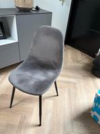 Grijze Eetkamerstoelen - Stijlvol & Comfortabel 6 STUKS, Huis en Inrichting, Stoelen, Ophalen, Gebruikt, Eén, Stof