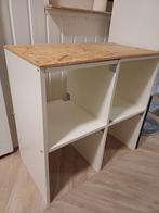 Vakkenkast kastje kallax wit hout 70 hoog 73 breed 40 diep, Ophalen