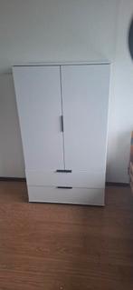Kledingkastje 2 deurs wit, Huis en Inrichting, Kasten | Kledingkasten, Ophalen, 50 tot 100 cm, Zo goed als nieuw, Minder dan 100 cm