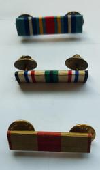 3 X US Army Ribbon Bar, Ophalen of Verzenden, Amerika, Lintje, Medaille of Wings