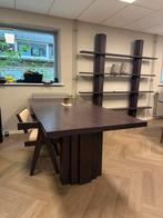 Eetkamerset Smoked eiken - 220x100 - japandi, Huis en Inrichting, Ophalen of Verzenden