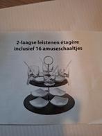 Etagère met 16 amuse schaaltjes, Ophalen of Verzenden, Nieuw