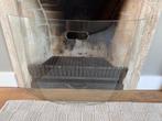 Haardscherm vonkenscherm helder glas gebogen was nieuw 224,-, Huis en Inrichting, Haarden, Ophalen, Zo goed als nieuw, Inbouwhaard