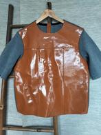 Leren top met katoenen mouwen, Kleding | Dames, Tops, Ophalen of Verzenden, Zo goed als nieuw, Maat 38/40 (M), Lange mouw