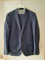Colbert + broek, blauw, Schouten & Dijck, Drop 8 tailer fit, Maat 52/54 (L), Blauw, Ophalen of Verzenden, Gedragen