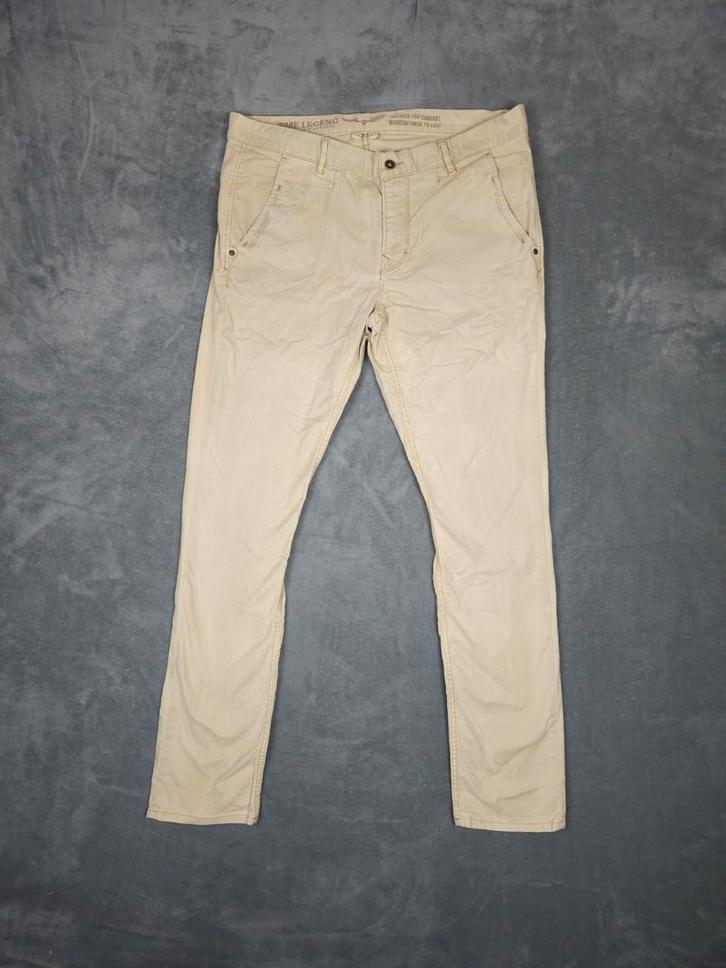 PME Legend Broek W38 L34 Beige Pall Mall Jeans Pantalon, Kleding | Heren, Spijkerbroeken en Jeans, Zo goed als nieuw, W36 - W38 (confectie 52/54)