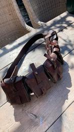 Bandolier Zweeds donkerbruin leer, Verzamelen, Ophalen of Verzenden, Landmacht, Nederland, Overige typen