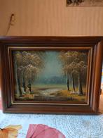 Schilderij van J. Kok - Landschap, Antiek en Kunst, Ophalen of Verzenden