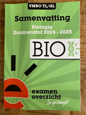 Samenvatting Examenstof Biologie VMBO TL/GL beschikbaar voor biedingen