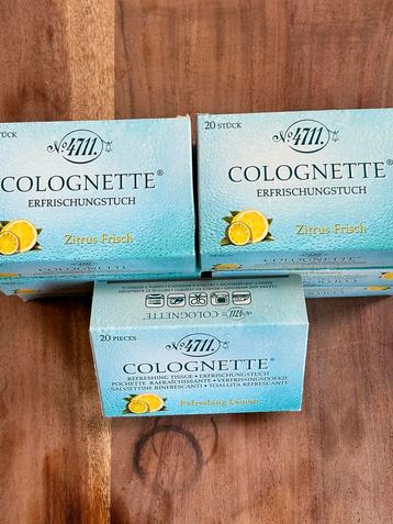 Colognette Refreshing Lemon Tissues 20 Stuks