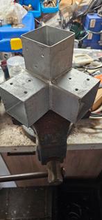 T stuk voor tuin paal 7x7 cm, Ophalen of Verzenden, Nieuw, Palen
