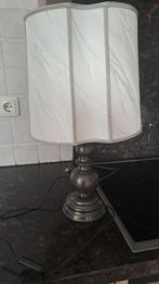 Tafellamp met tinnen voet - 50 cm hoog, Huis en Inrichting, Ophalen, Zo goed als nieuw, 50 tot 75 cm