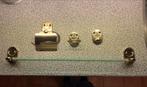 Badkamer Accessoires Set - Chroom/goudkleurig, Ophalen of Verzenden, Gebruikt, Overige kleuren, Overige typen