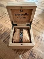 Mooie armband Acoustic walnoot & antiek zilver, Ophalen of Verzenden, Zo goed als nieuw, Zilver