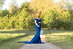 Mii-Estilo Zwangerschapsjurk fotoshoot maat M, Kleding | Dames, Positiekleding, Blauw, Jurk, Ophalen of Verzenden, Zo goed als nieuw