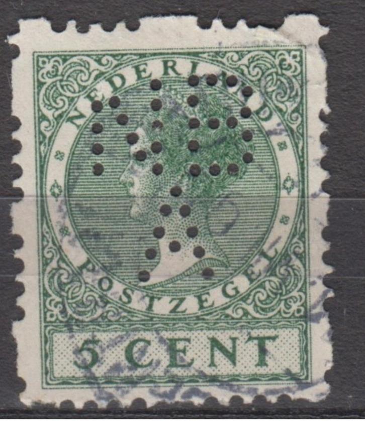 Rolzegel met perfin NBA, Postzegels en Munten, Postzegels | Nederland, Gestempeld, T/m 1940, Verzenden