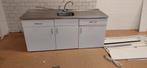 Keukenblok wit, Huis en Inrichting, Gebruikt, Wit, Enkelwandige keuken, Ophalen of Verzenden