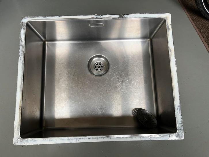 Caressi RVS Spoelbak - 50x40 cm, Huis en Inrichting, Keuken | Keukenelementen, Gebruikt, Minder dan 100 cm, 50 tot 100 cm, 25 tot 50 cm