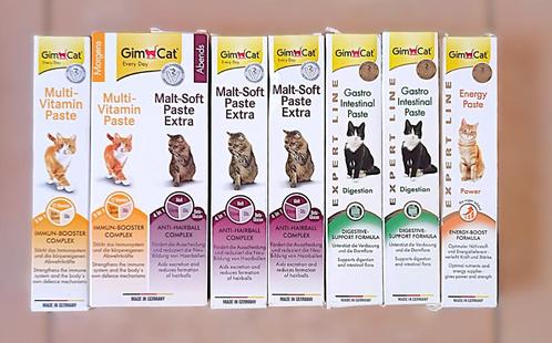 8x tube Gimcat pasta (van 50 gram) - diverse soorten, Dieren en Toebehoren, Dierenvoeding, Kat, Ophalen of Verzenden