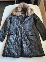 Zwarte Easycomfort Winterjas met Bontkraag - Maat S, Ophalen of Verzenden, Zo goed als nieuw, Maat 36 (S), Zwart