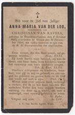 Anna Maria van der Loo 1815 Standaardbuiten + 1890 Wouw, Verzamelen, Bidprentjes en Rouwkaarten, Verzenden