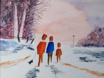 Originele aquarel van T.Verdonkschot... beschikbaar voor biedingen