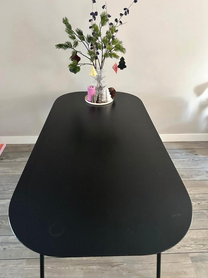 Mango houten zwarte eettafel VT wonen, 180x90, Huis en Inrichting, Tafels | Eettafels, Ophalen