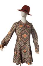 Echt vintage jurkje, in zeer nette staat. Maat 40. Oranje, Kleding | Dames, Jurken, Oranje, Maat 38/40 (M), Ophalen of Verzenden