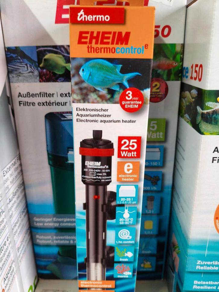 Eheim verwarming 25 watt, Dieren en Toebehoren, Vissen | Aquaria en Toebehoren, Nieuw, Verlichting of Verwarming, Ophalen of Verzenden