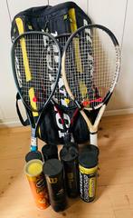 Complete tennis set! Pro Dunlop tas met 3 pro rackets 🎾, Sport en Fitness, Tennis, Racket, Ophalen of Verzenden, Zo goed als nieuw