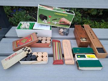 Vintage Spelletjes Collectie Dammen Domino bp kaarten beschikbaar voor biedingen