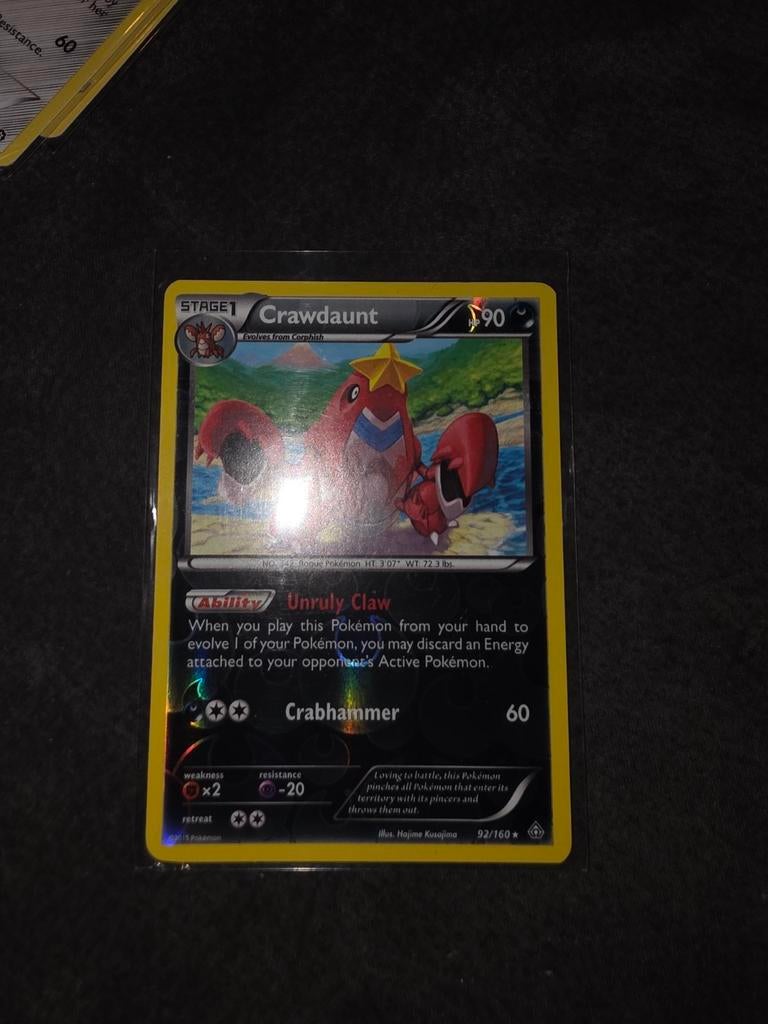 Crawdaunt Reverse holo 92/160 Primal Clash, Ophalen of Verzenden, Zo goed als nieuw, Losse kaart