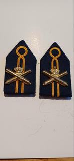 Set kraagspiegels Gele Rijders, Ophalen of Verzenden, Landmacht, Nederland, Embleem of Badge