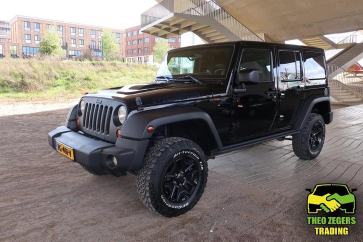 Jeep Wrangler  4x4 2.8 CRD Sport Unlimited 200 pk Grijs Kent, Auto's, Jeep, Bedrijf, Wrangler, 4x4, ABS, Airbags, Airconditioning