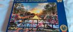 Fietsen in Amsterdam.Legpuzzel van 1000stukjes.Ophalen €3.50, Ophalen of Verzenden, 500 t/m 1500 stukjes, Zo goed als nieuw, Legpuzzel