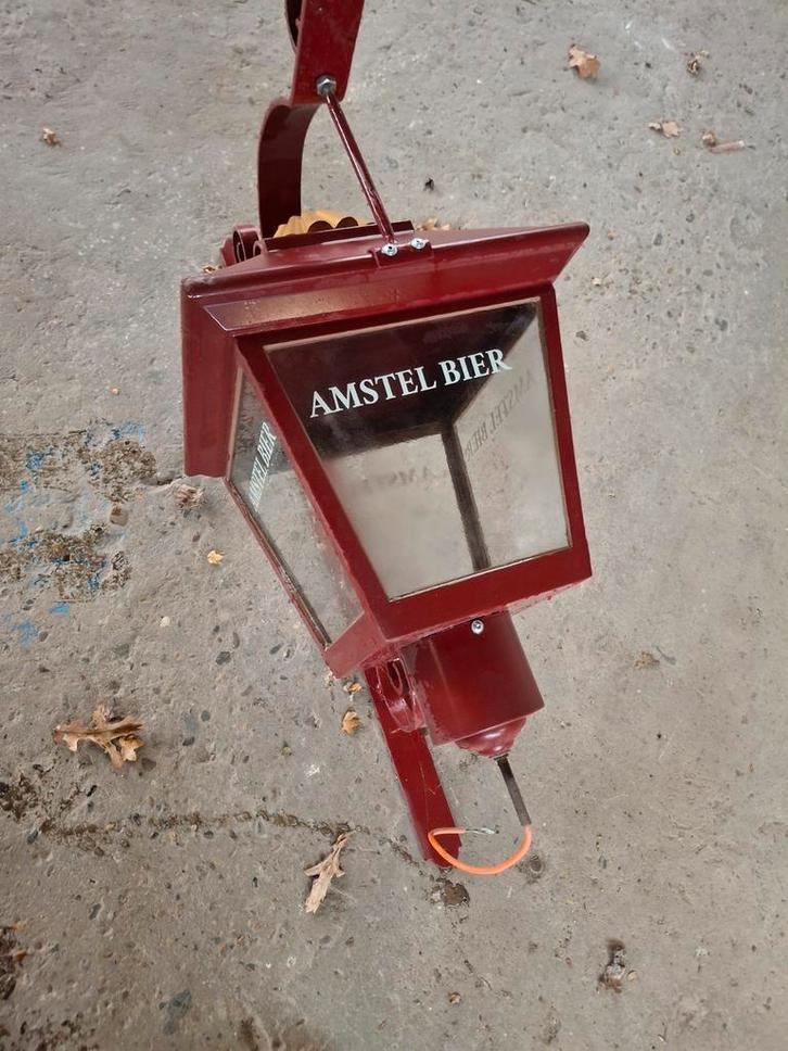 2 Antieke Amstel Lampen - Gerestaureerd, Huis en Inrichting, Lampen | Wandlampen, Ophalen