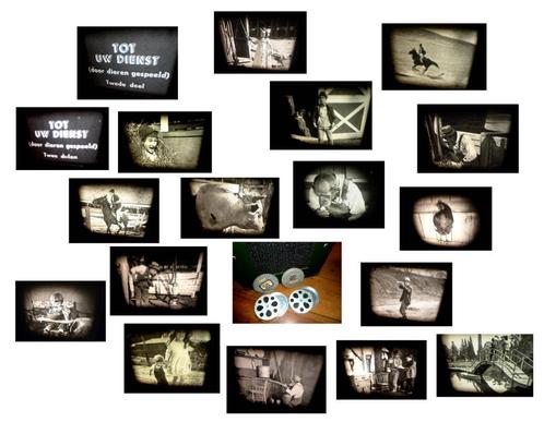 8mm film Tot Uw Dienst - N8 - 2x60mt slapstick comedy, Audio, Tv en Foto, Filmrollen, 8mm film, Verzenden