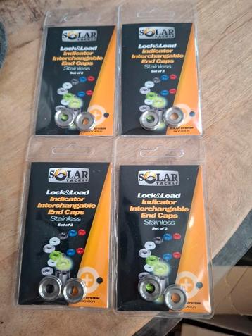 4x Solar Lock en Load Endcaps Stainless NIEUW  beschikbaar voor biedingen