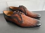 Handpainted herenschoenen maat 44 nieuw in doos, Kleding | Heren, Schoenen, Magnanni, Bruin, Handpainted, Nieuw