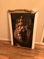 Glasschilderij leeuw met kroon, Ophalen, Nieuw