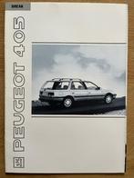 Autofolder/Brochure Peugeot 405 break 1991, Ophalen of Verzenden, Nieuw, Peugeot