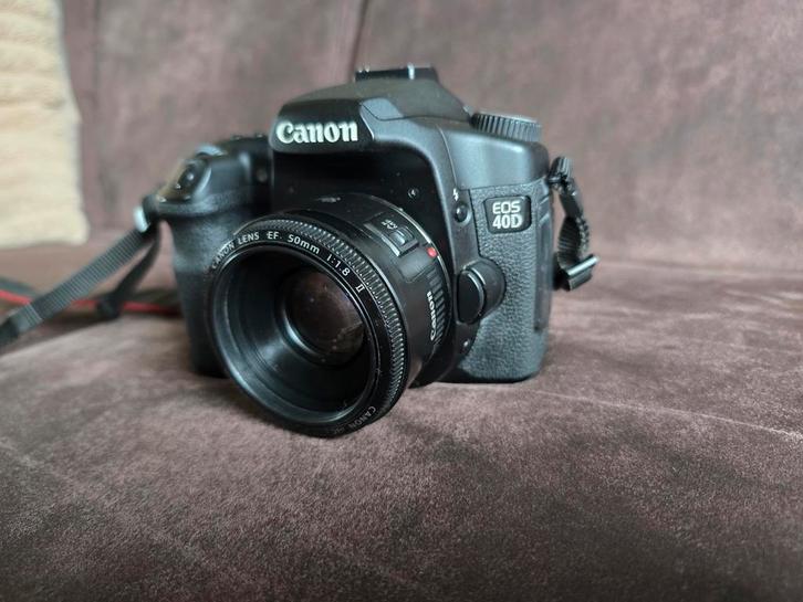 Canon EOS 40D Spiegelreflexcamera, 50mm f1.8, Audio, Tv en Foto, Fotocamera's Digitaal, Gebruikt, Spiegelreflex, Canon, Geen optische zoom