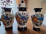 Flora Gouda Plateel Aardewerken Vazen., Antiek en Kunst, Ophalen of Verzenden